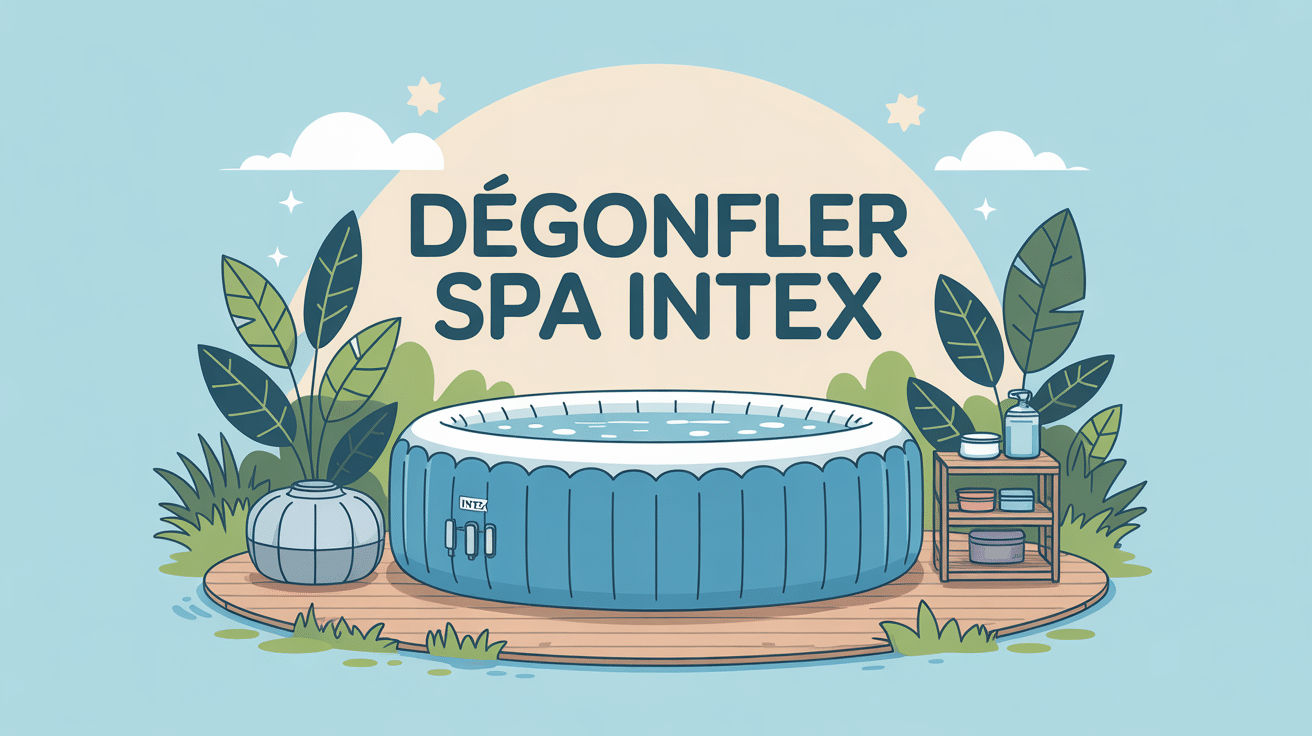 degonfler spa intex dans un environnement propre