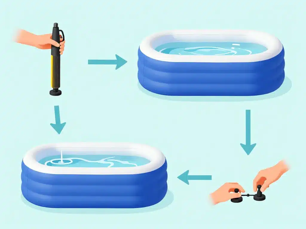 etapes degonfler spa intex schéma