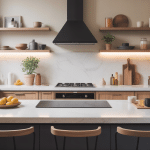 dekton plan de travail en cuisine moderne illustration