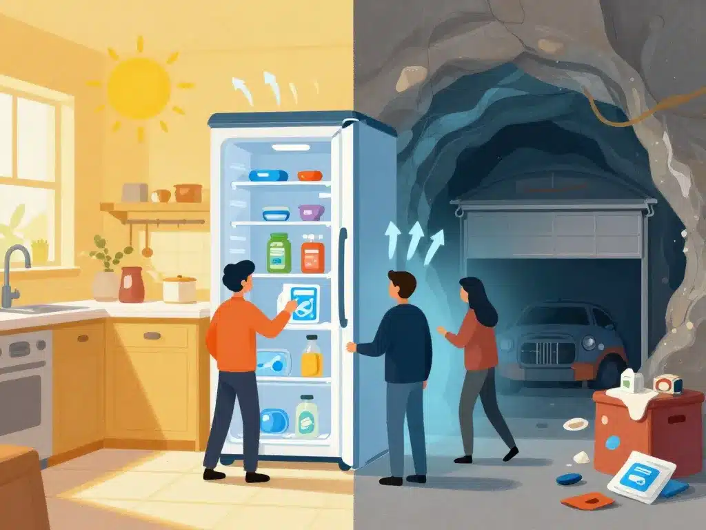 En combien de temps un congelateur atteint sa température, illustration des facteurs environnementaux