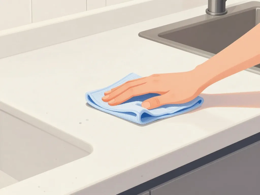 corian plan de travail nettoyage réparation quotidien