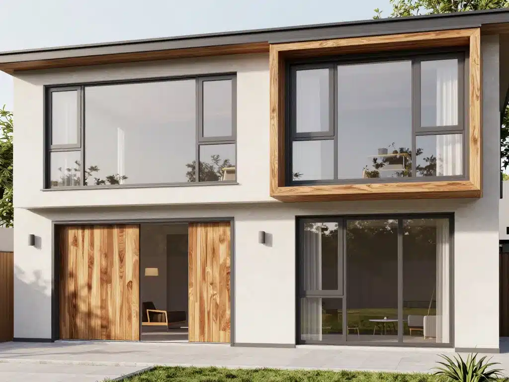 Fenêtres MC France bois aluminium et aluminium moderne