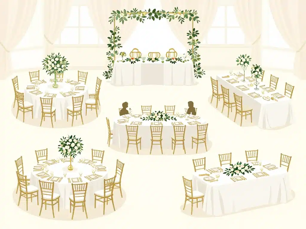 idée plan de table mariage plans de tables variés