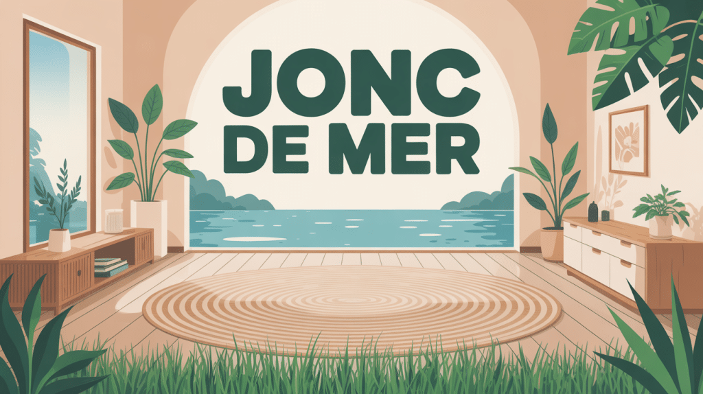 jonc de mer avantages inconvénients illustration sol tressé élégant