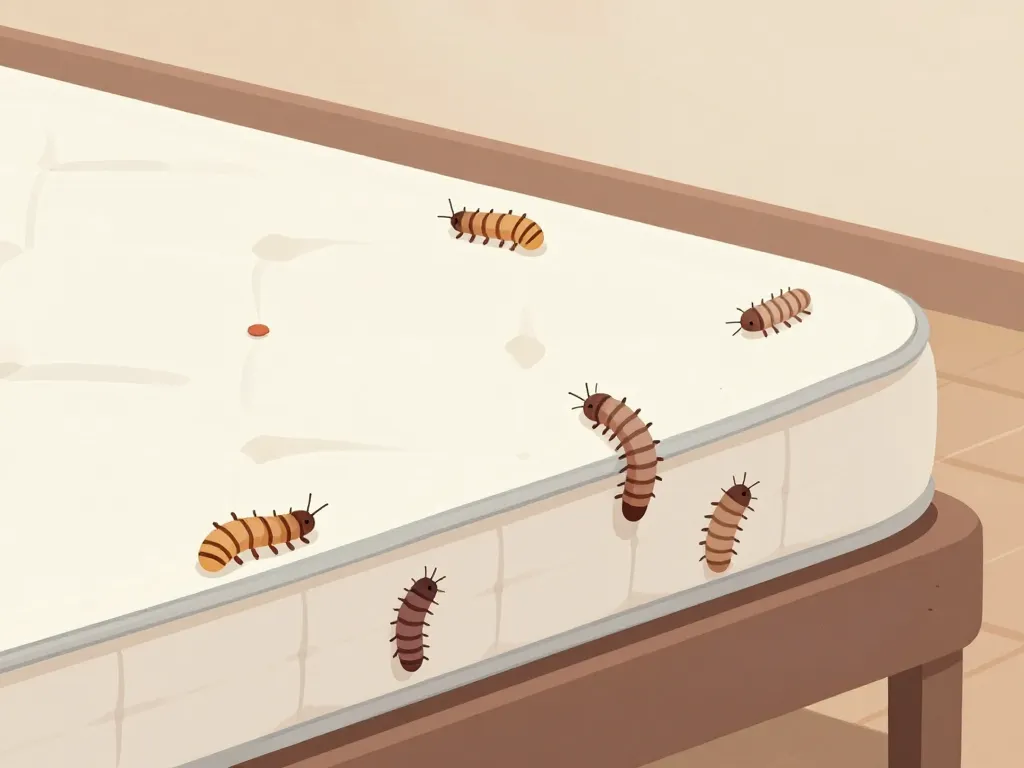 larve d'anthrène matelas apparence et endroits matelas