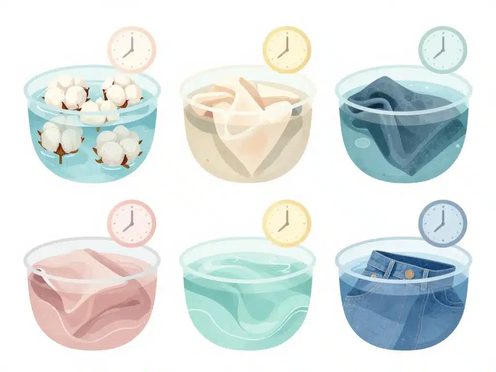 lavage à la main combien de temps laisser tremper types de tissus