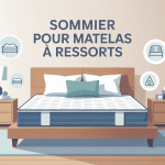 matelas ressort quel sommier lit soutien aération moderne