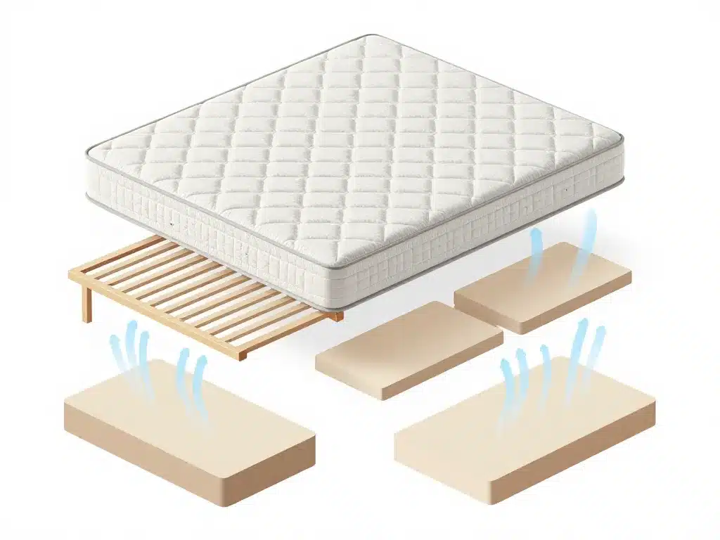 matelas ressort quel sommier schéma comparatif bases