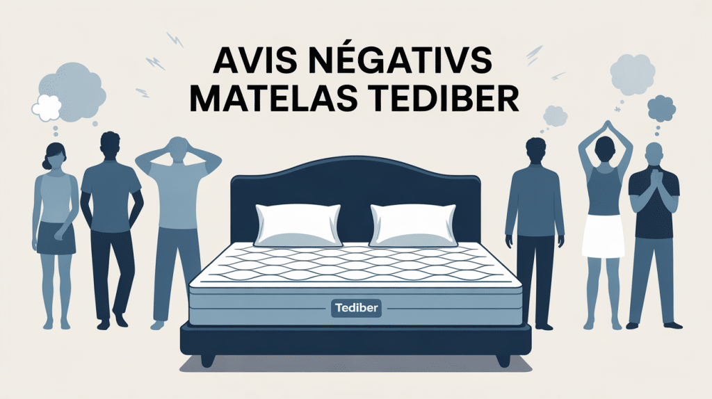 avis négatifs matelas tediber illustration profils dormeurs