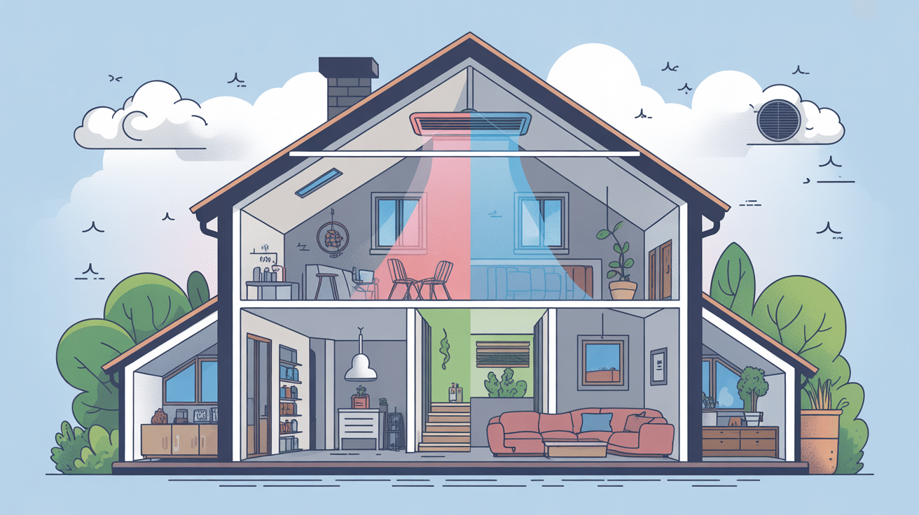 Illustration du meilleur vmc simple flux dans une maison