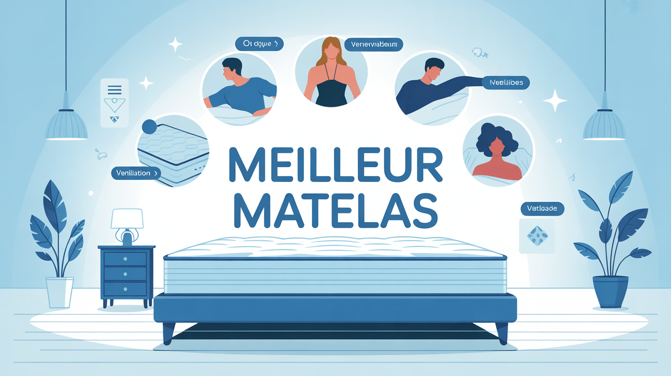 illustration du meilleur matelas avec dormeurs et critères