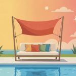 image toile de remplacement pour bain de soleil transat moderne