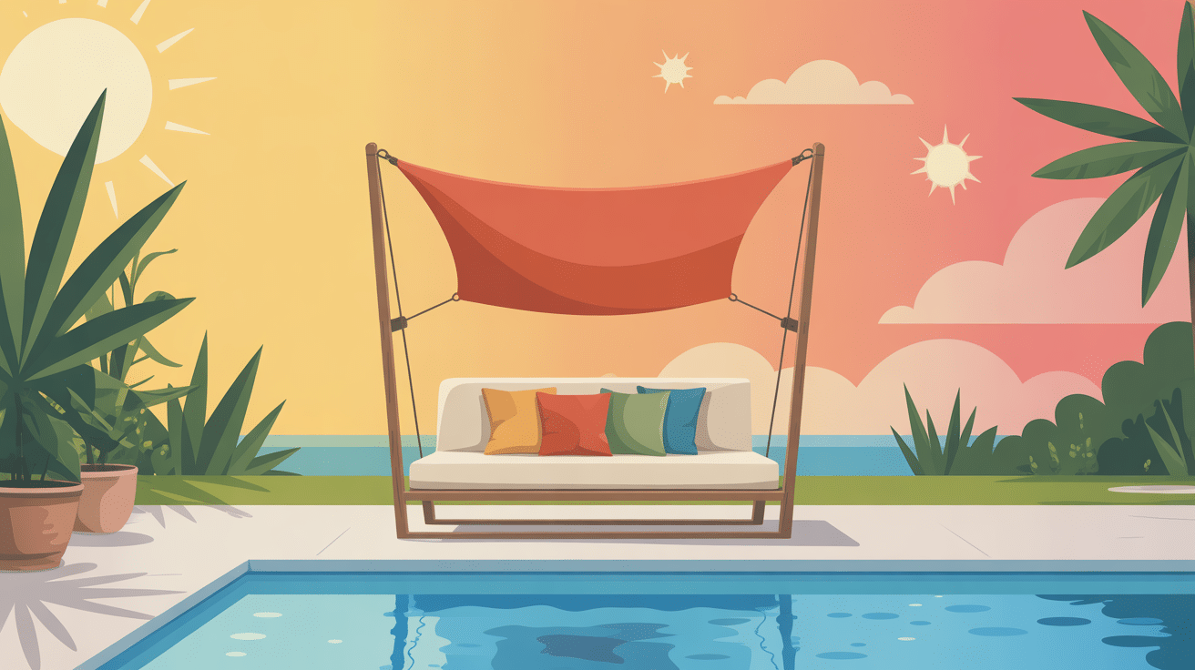 image toile de remplacement pour bain de soleil transat moderne