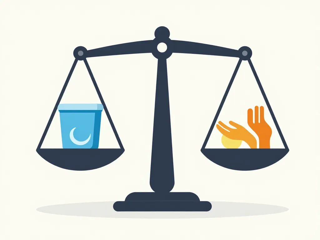 illustration wc avec lave main avantages inconvénients balance symbolique