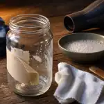Enlever etiquette collée : trace de colle sur bocal en verre