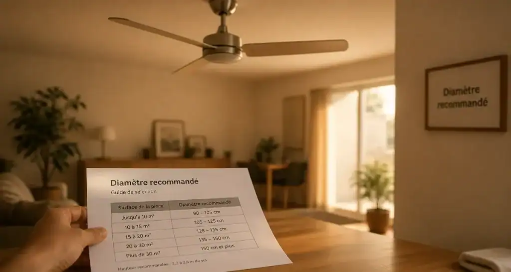 Ventilateur plafond DC silencieux : ventilateur plafond avis et critères techniques