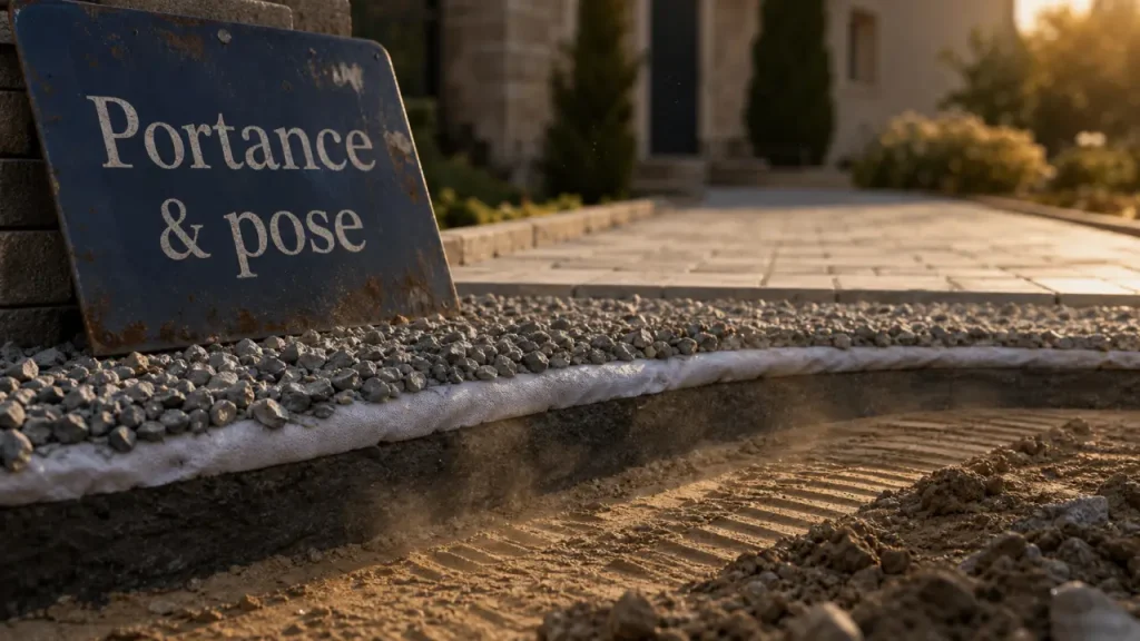 Allée carrossable pas cher : le gravier tient jusqu’à 15 ans si le support suit