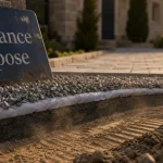 Allée carrossable pas cher : gravier stabilisé sur fondation