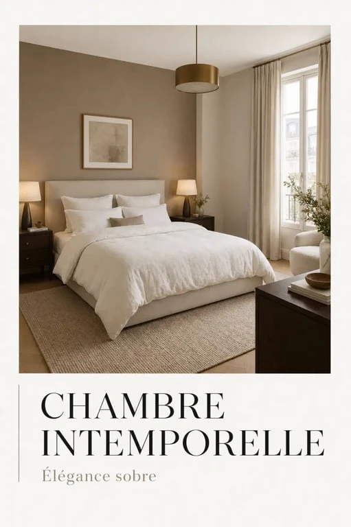Déco chambre adulte chic dans une chambre élégante et harmonieuse