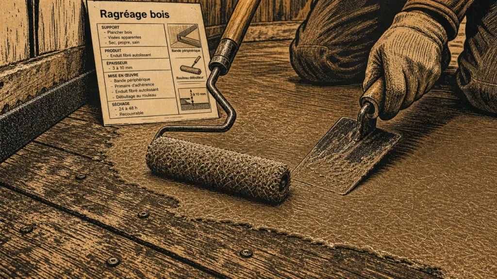 Ragréage sur plancher bois : faisabilité, produits adaptés et précautions de pose