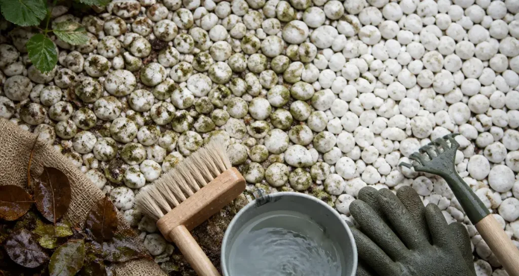 Galets blancs de jardin : 5 méthodes naturelles pour retrouver leur éclat