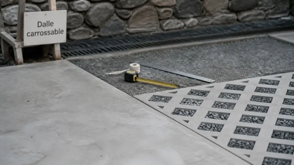 Dalle béton carrossable : prix au m², épaisseurs et livraison pour une allée ou un parking