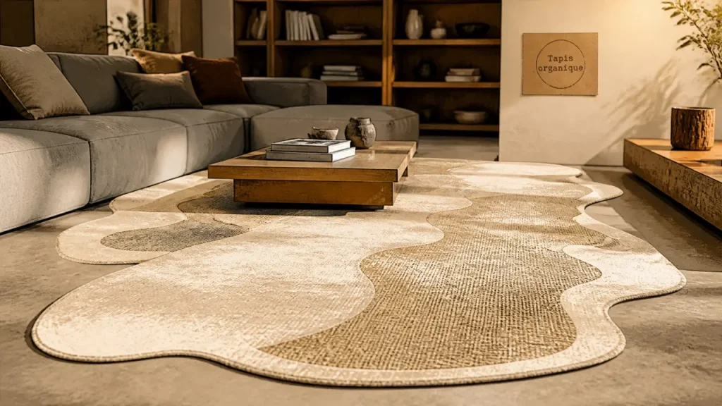 Tapis forme originale : organique, irrégulier ou XXL, lequel transforme vraiment la pièce ?