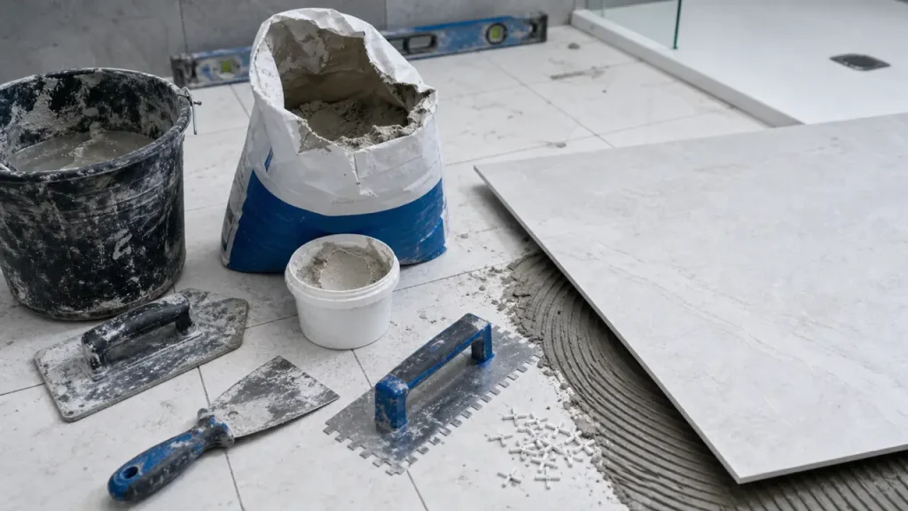 Quelle colle carrelage salle de bain choisir selon la zone humide ?