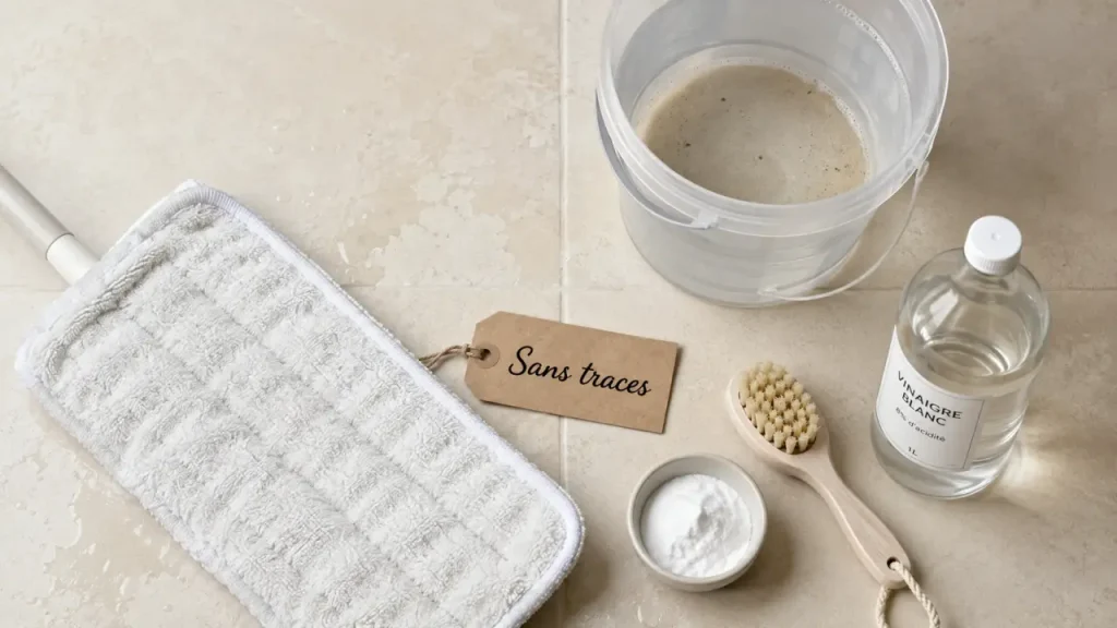 Nettoyer un carrelage sans traces : les produits et gestes qui marchent vraiment