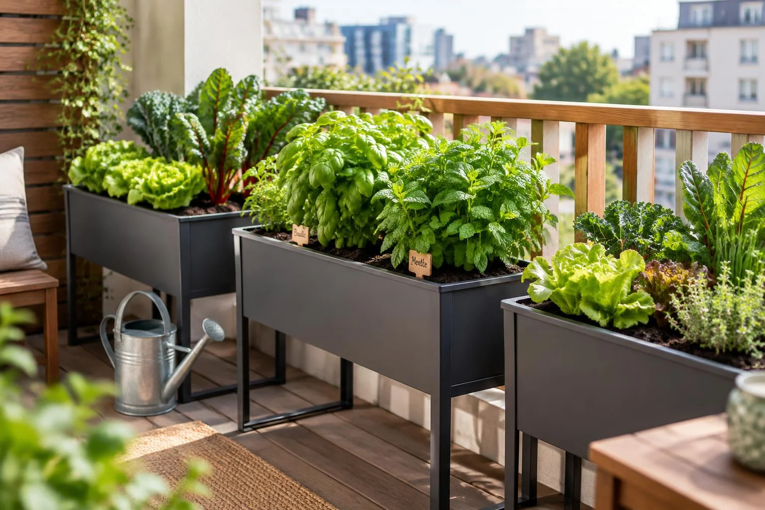 Profondeur des pots : réussir un potager de balcon