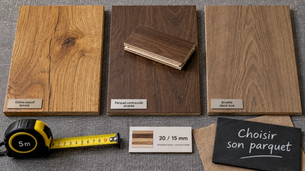 Massif, contrecollé ou stratifié : quel parquet choisir selon la pièce et la durée ?