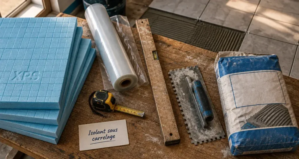 Carrelage isolant thermique : choisir la bonne solution sans perdre de hauteur