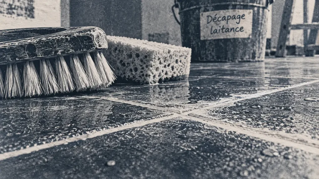 Enlever la laitance du carrelage sans l’abîmer : produit, méthode et rinçage