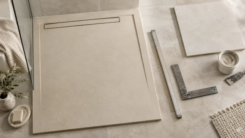 Le bon carrelage agrandit visuellement une petite salle de bain, sans pousser les murs