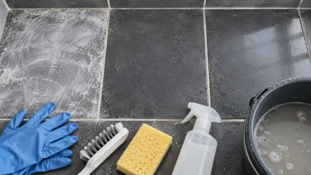 Nettoyant laitance carrelage : retirer le voile blanc sans attaquer les joints