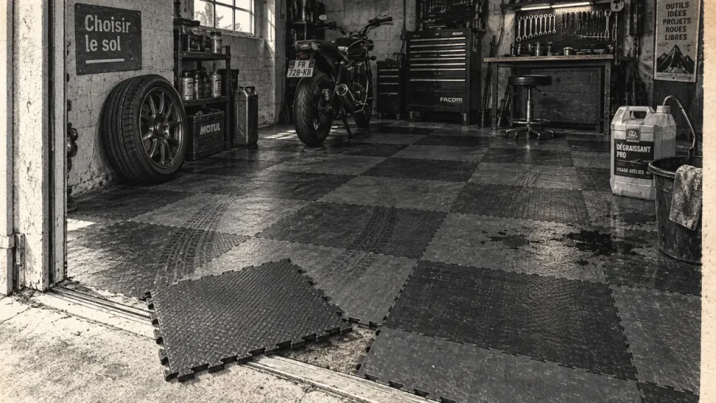 Dalles PVC, résine ou carrelage : quel revêtement choisir pour un sol de garage durable ?