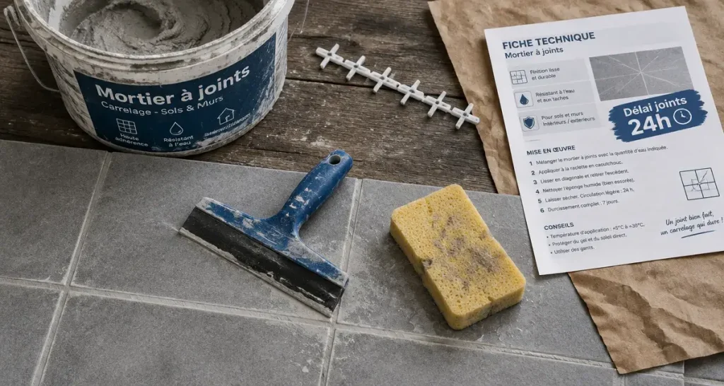 24 heures avant de marcher : le vrai délai de séchage des joints de carrelage